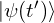 \ket{\psi(t')}
